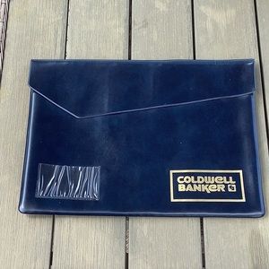 Real Estate COLDWELL BANKER Blue Legal Document Client Folder Business Card Slot